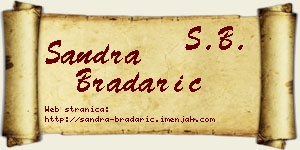 Sandra Bradarić vizit kartica